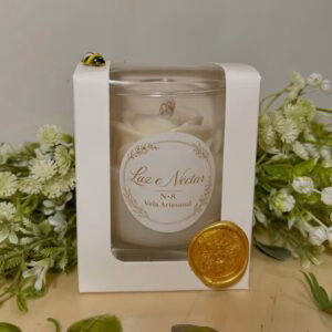 Luz e Néctar Nº 8 | Velas Aromáticas Artesanais