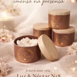 Luz e Néctar Nº 8 | Velas Aromáticas Artesanais